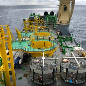 Secondary steel items seafastened on the vessel deck